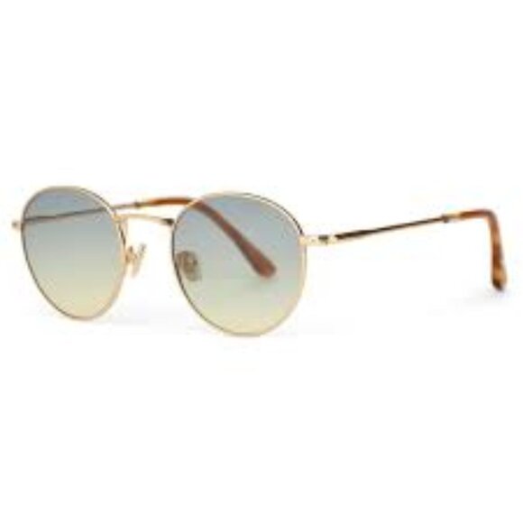 TOMS Brooklyn Shiny Yellow Gold Sunrise Gradient Lens Sunglasses - 10015509 - Picture 1 of 11